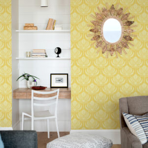 Palmier Yellow Lotus Fan Wallpaper