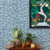 Flavia Blue Animal Print Wallpaper - Image 4