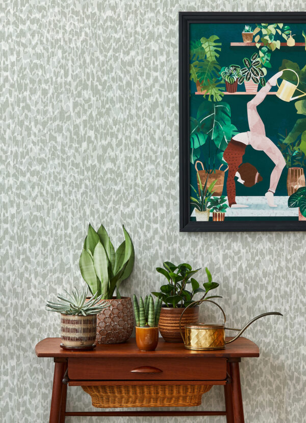 Flavia Grey Animal Print Wallpaper - Image 2
