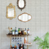 Zia Grey Basketweave Wallpaper - Image 2