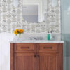 Mahe Light Grey Mod Geometric Wallpaper - Image 2