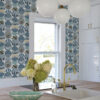 Mahe Blue Mod Geometric Wallpaper - Image 3