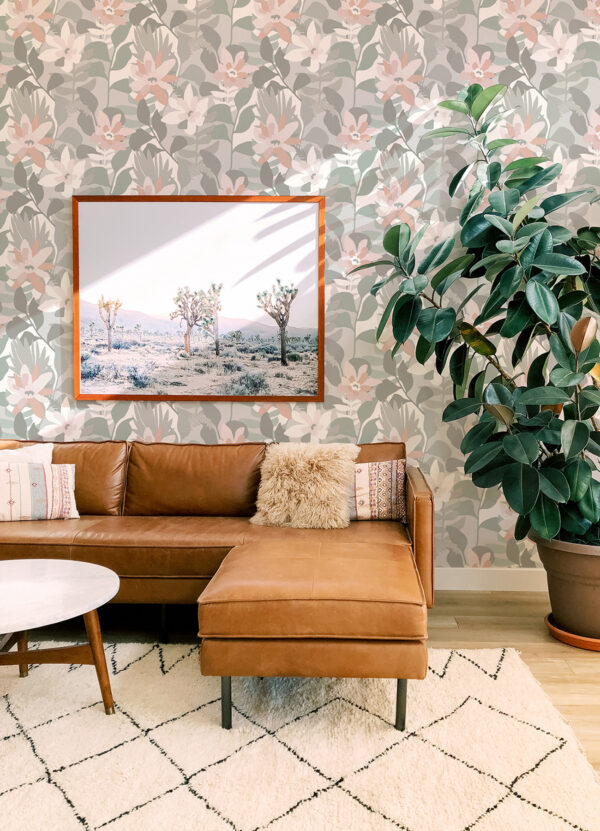 Koko Grey Floral Wallpaper - Image 2