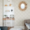 Palmier Light Grey Lotus Fan Wallpaper - Image 2