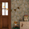 0064822 dromma coral songbirds and sunflowers wallpaper