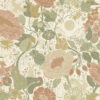 0064844 vaxa green rabbits rosehips wallpaper