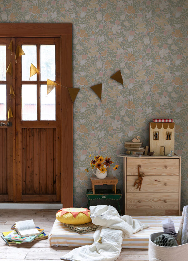 0064892 midsommar pastel floral medley wallpaper