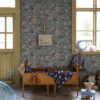 0064901 midsommar dark blue floral medley wallpaper
