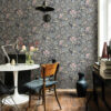 0064904 midsommar dark blue floral medley wallpaper