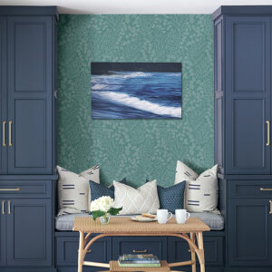 Elin Sky Blue Berry Botanical Wallpaper