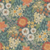 Karina Teal Wildflower Garden Wallpaper