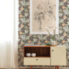 Karina Raspberry Wildflower Garden Wallpaper - Image 2