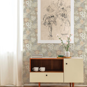Karina Pastel Wildflower Garden Wallpaper