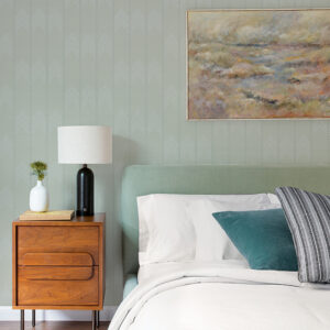 Nyle Light Grey Chevron Stripes Wallpaper