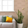 Nyle Blush Chevron Stripes Wallpaper - Image 3