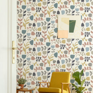 Juni Pastel Abstract Tulips Wallpaper