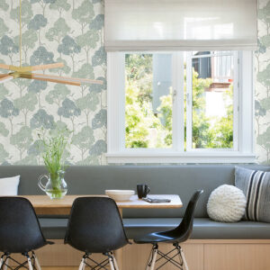 Lykke Green Textured Tree Wallpaper