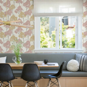 Lykke Coral Textured Tree Wallpaper