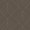 Sander Chocolate Geometric Wallpaper