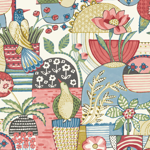 Fika Rose Blissful Birds & Blooms Wallpaper