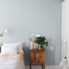 Athena Light Blue Scalloped Botanical Wallpaper - Image 2