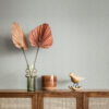 Athena Light Blue Scalloped Botanical Wallpaper - Image 3