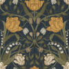 Filippa Navy Tulip Wallpaper
