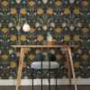 Filippa Navy Tulip Wallpaper - Image 2