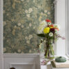 Elise Sea Green Nouveau Gardens Wallpaper - Image 2