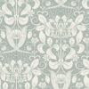 Berit Blue Floral Crest Wallpaper