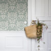 Berit Blue Floral Crest Wallpaper - Image 3