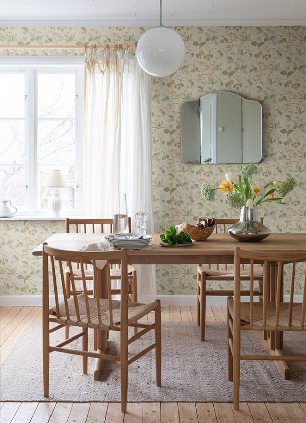 Magdalena Light Yellow Dandelion Wallpaper - Image 2