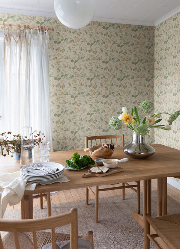 Magdalena Light Yellow Dandelion Wallpaper - Image 3