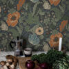 Anemone Multicolor Floral Wallpaper - Image 3