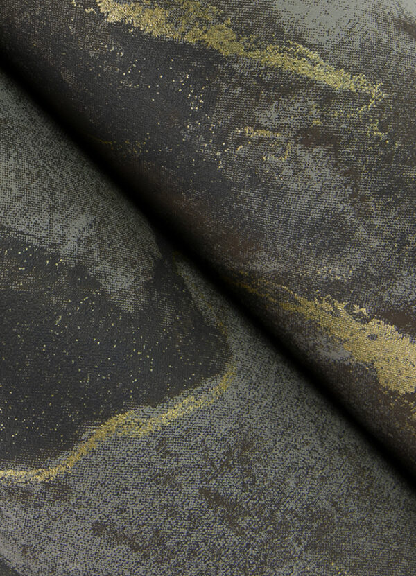 Silenus Charcoal Marbled Wallpaper - Image 3