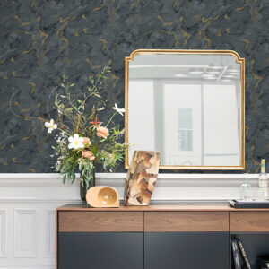 Silenus Denim Marbled Wallpaper