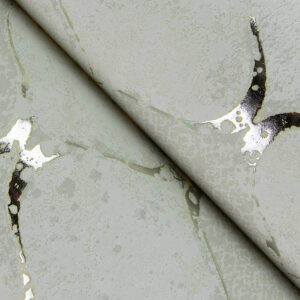 Pilak Silver Ogee Tile Wallpaper