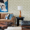 Pilak Gold Ogee Tile Wallpaper - Image 2
