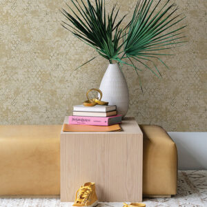 Zilarra Taupe Abstract Snakeskin Wallpaper