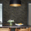 Meness Black Metallic Marbling Wallpaper - Image 2