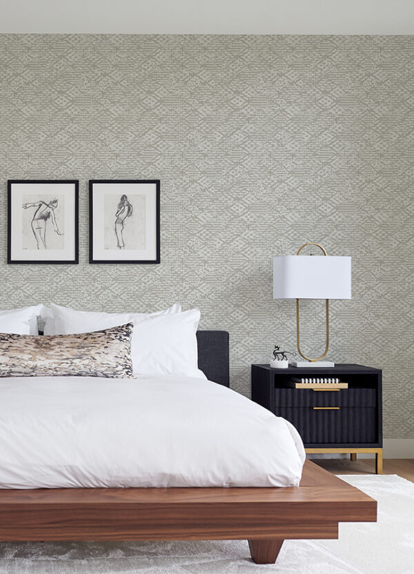 0068525 helene silver glitter geometric wallpaper