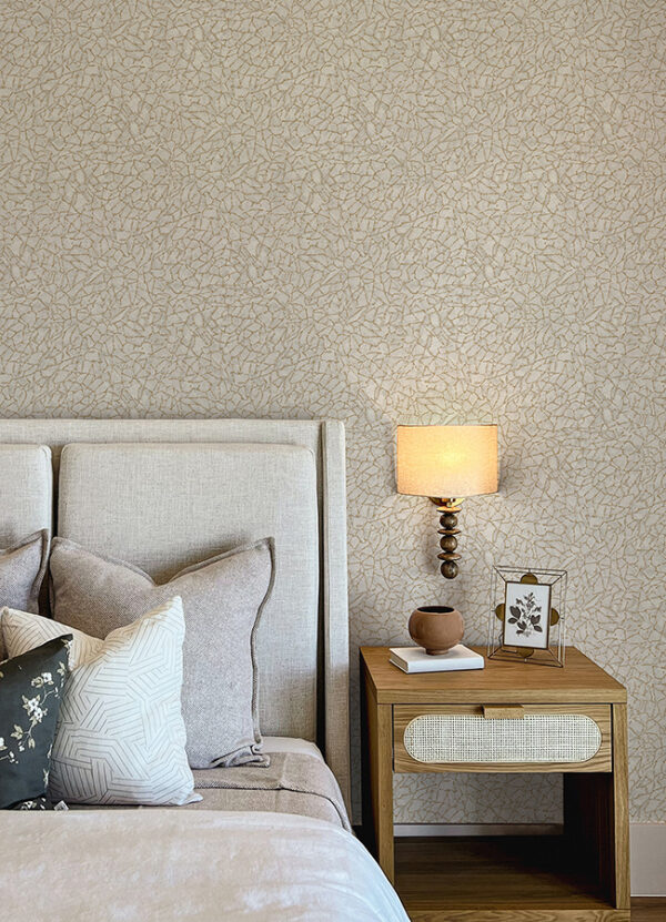 0068540 soma silver metallic crackling wallpaper