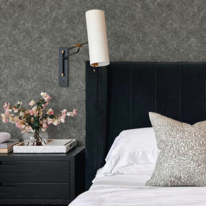 Hirawa Pewter Metallic Mosaic Wallpaper