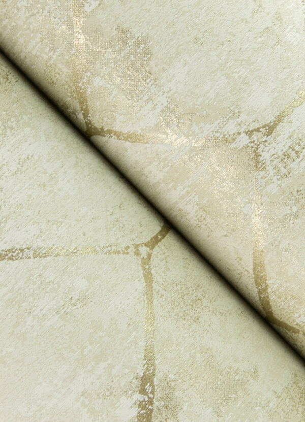 0068655 rauta gold hexagon tile wallpaper