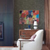 0068660 rauta pewter hexagon tile wallpaper