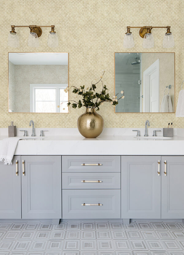 0068696 khauta gold floral geometric wallpaper