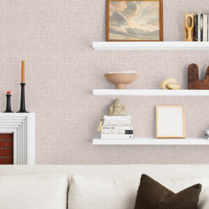 Tuckernuck Pink Linen Wallpaper