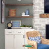Agave Dove Faux Grasscloth Wallpaper - Image 2