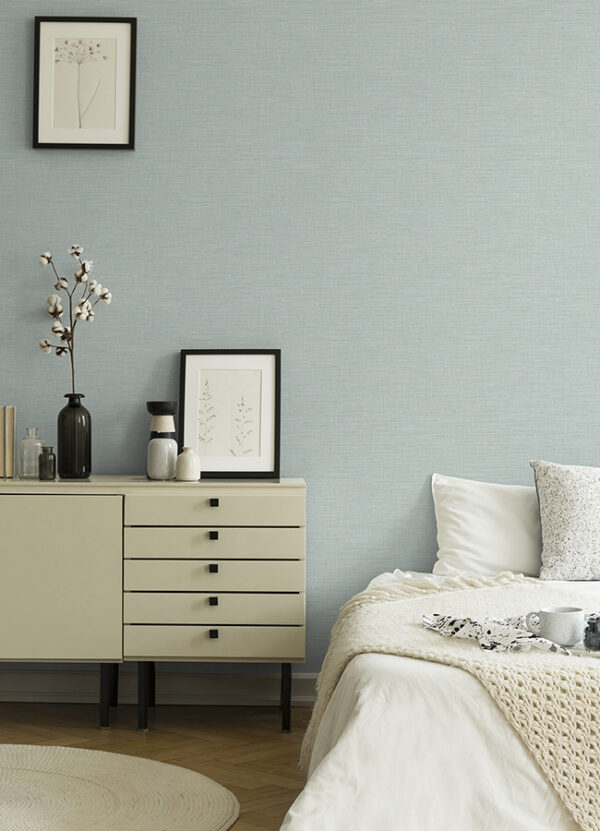 Exhale Light Blue Texture Wallpaper - Image 2