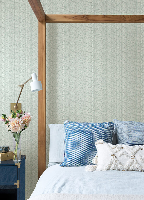 Mackintosh Turquoise Textural Wallpaper - Image 3